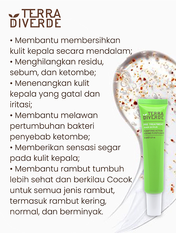Terra Diverde Pre Treatment Hair Scrub 30ml