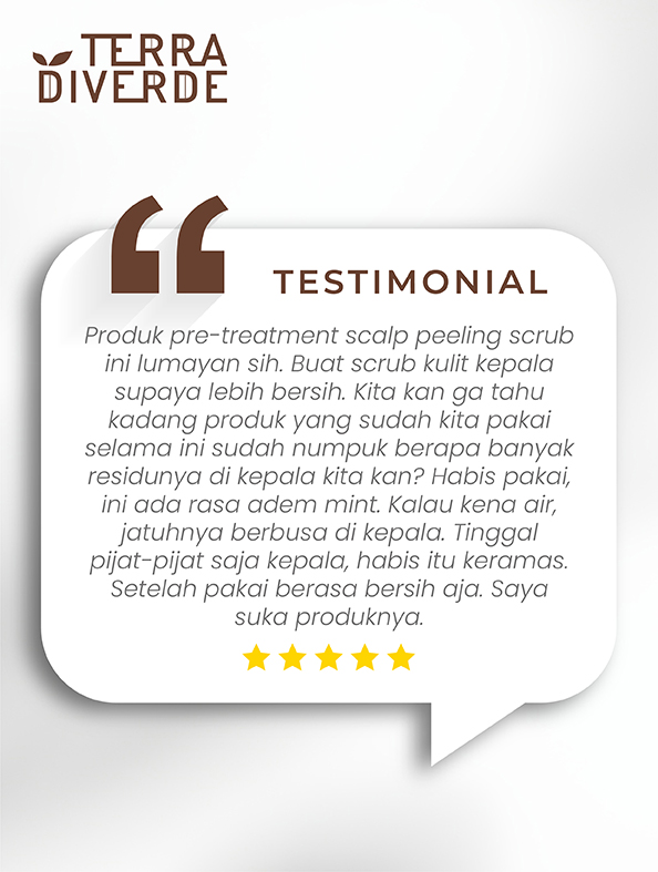Terra Diverde Pre Treatment Hair Scrub 30ml